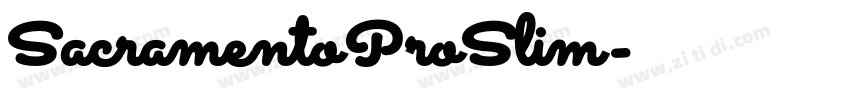 SacramentoProSlim字体转换