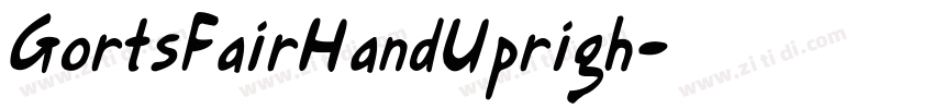 GortsFairHandUprigh字体转换