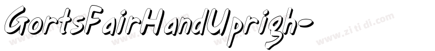 GortsFairHandUprigh字体转换