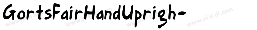 GortsFairHandUprigh字体转换