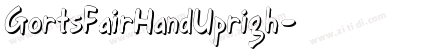 GortsFairHandUprigh字体转换