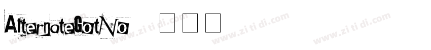 AlternateGotNo2字体转换