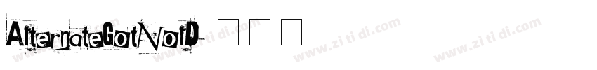 AlternateGotNolD字体转换