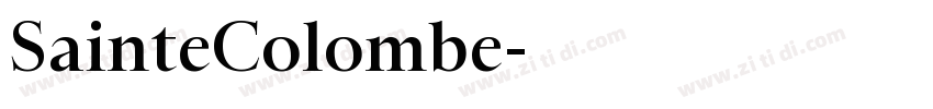 SainteColombe字体转换 SainteColombe字体转换