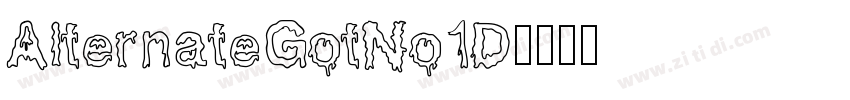 AlternateGotNo1D字体转换