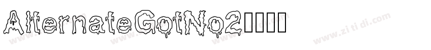 AlternateGotNo2字体转换