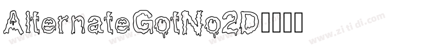 AlternateGotNo2D字体转换