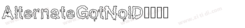 AlternateGotNolD字体转换