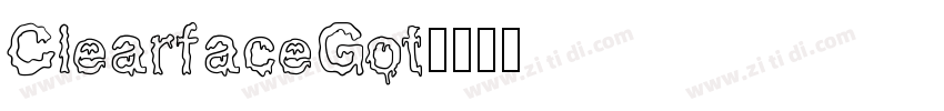 ClearfaceGot字体转换