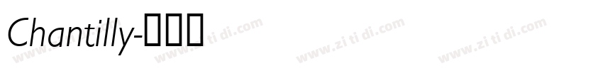 Chantilly字体转换