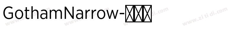 GothamNarrow字体转换