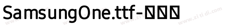 SamsungOne.ttf字体转换
