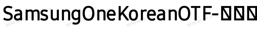 SamsungOneKoreanOTF字体转换