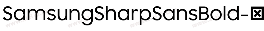 SamsungSharpSansBold字体转换