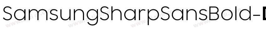 SamsungSharpSansBold字体转换