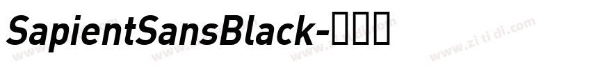 SapientSansBlack字体转换