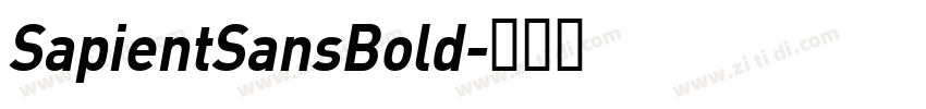 SapientSansBold字体转换 SapientSansBold字体转换