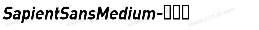 SapientSansMedium字体转换