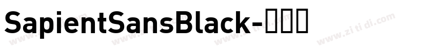 SapientSansBlack字体转换