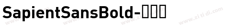 SapientSansBold字体转换 SapientSansBold字体转换