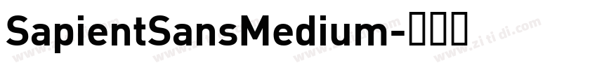 SapientSansMedium字体转换