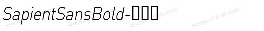 SapientSansBold字体转换 SapientSansBold字体转换