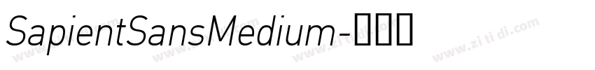 SapientSansMedium字体转换