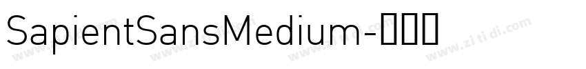 SapientSansMedium字体转换