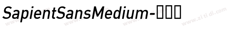SapientSansMedium字体转换
