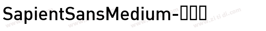 SapientSansMedium字体转换