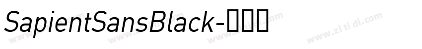 SapientSansBlack字体转换