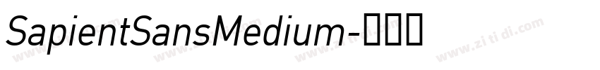 SapientSansMedium字体转换
