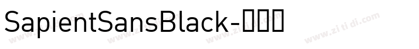 SapientSansBlack字体转换