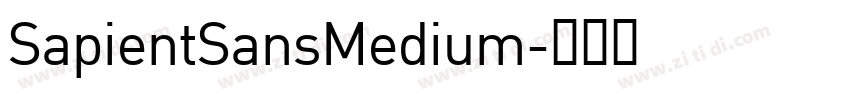 SapientSansMedium字体转换