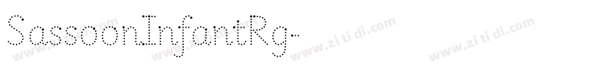 SassoonInfantRg字体转换