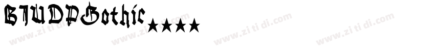 BIUDPGothic字体转换