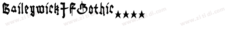 BaileywickJFGothic字体转换