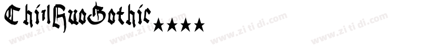 Chi1lHuoGothic字体转换