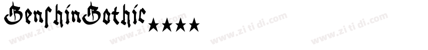 GenshinGothic字体转换