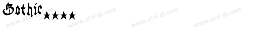 Gothic字体转换
