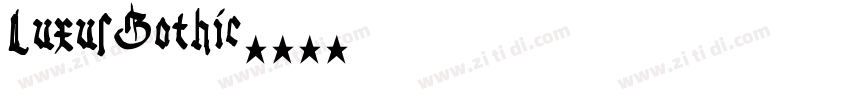 LuxusGothic字体转换