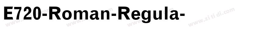 E720-Roman-Regula字体转换