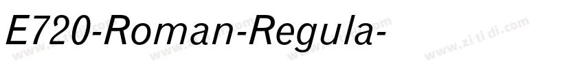 E720-Roman-Regula字体转换