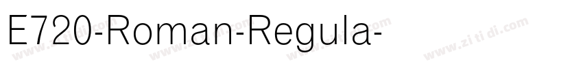 E720-Roman-Regula字体转换