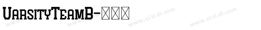 VarsityTeamB字体转换