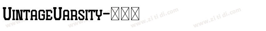 VintageVarsity字体转换