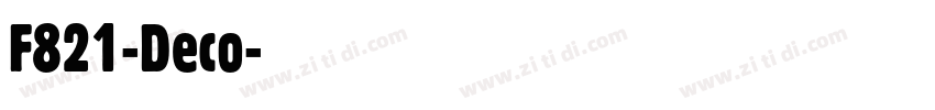 F821-Deco字体转换