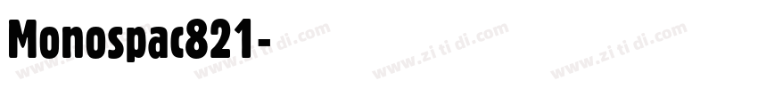 Monospac821字体转换