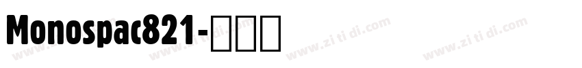 Monospac821字体转换