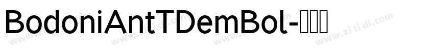 BodoniAntTDemBol字体转换